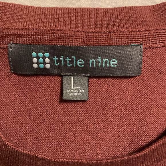 Title Nine Women’s Offsite Synergy Crew Neck Sweater Stripe SZ Large - Picture 8 of 11